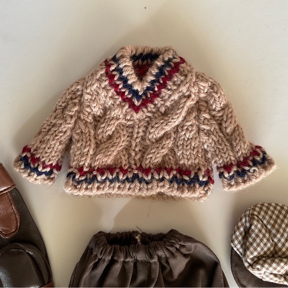 Vintage Ty Beanie Baby “Fuzz” the bear with RARE complete Unipak Golfers outfit - Picture 8 of 12